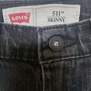Levi's Black Jeans Classic Rigid Denim